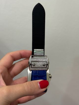 Cartier Santos 100 Diamantes y Zafiros