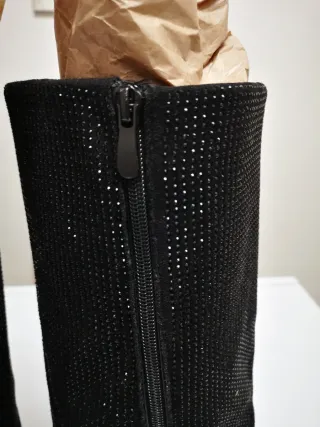 Stivali brillantini nero