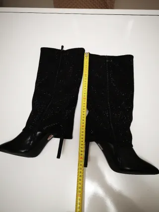 Stivali brillantini nero