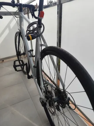 Bicicleta Carretera Triban RC120 XL Gris Perla