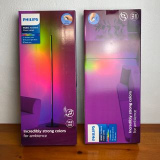 Lámpara de pie Philips RGBIC 140 cm (Pack 2 unid.)