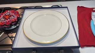 Piatto da torta in porcellana Le Perle