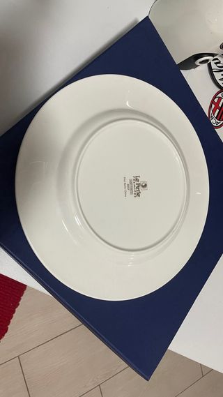 Piatto da torta in porcellana Le Perle