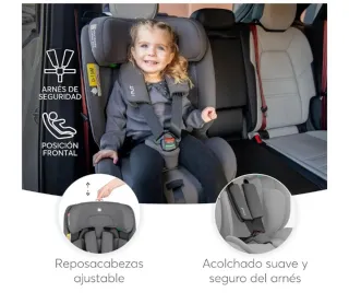 KikkaBoo Silla de Coche Bebe ISOFIX Grupo 1 2 3
