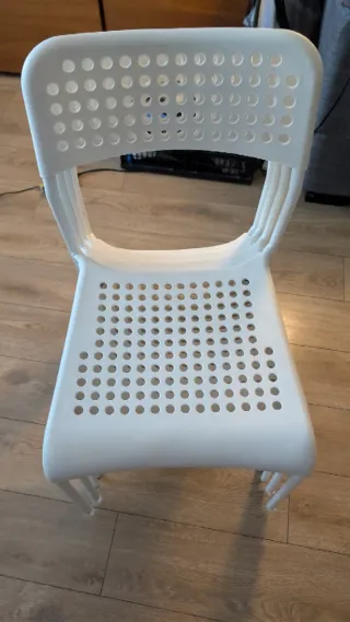 Sillas ADDE IKEA Apilables Blancas