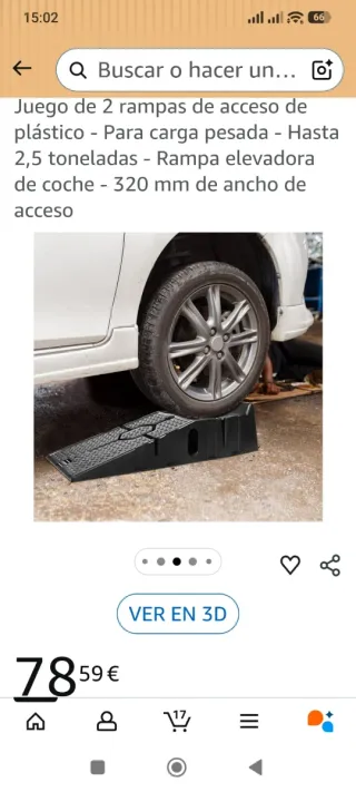 Juego 2 rampas acceso coche 2.5T