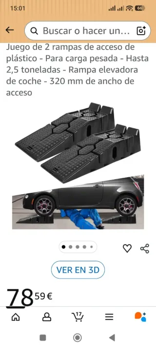Juego 2 rampas acceso coche 2.5T