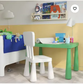 Mesa y Silla Infantil IKEA Rosa