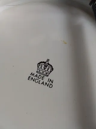 4 Platos de Porcelana Antigua Inglesa