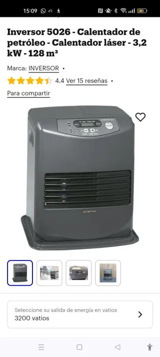 Stufa programmabile inverter a paraffina