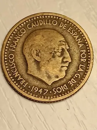Moneda 1peseta de 1947