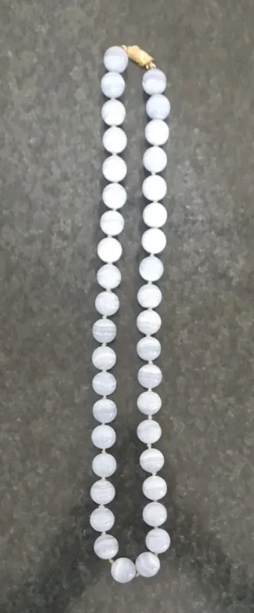 Collana Vintage Agata Azzurra '70
