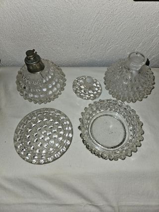 Set bagno Murano vetro trasparente