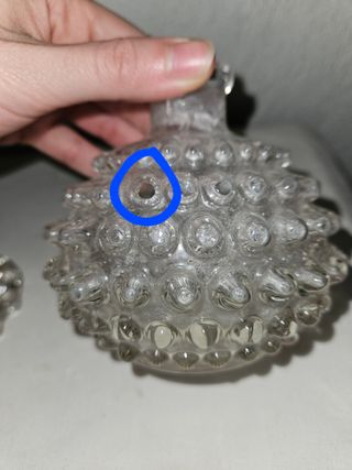 Set bagno Murano vetro trasparente