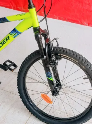 Bicicleta infantil Rockrider verde de 20