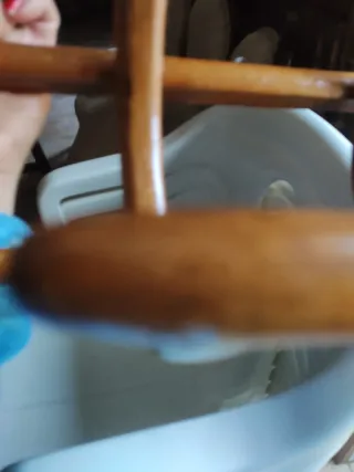 Perchero de madera antiguo