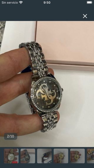 Reloj guess plateado acero inoxidable