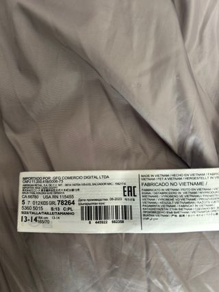 Anorak metalizado Acolchado Mango Teen