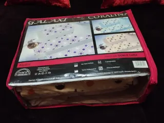 Juego de cama,3 piezas ,de cama de 135cm,coralina