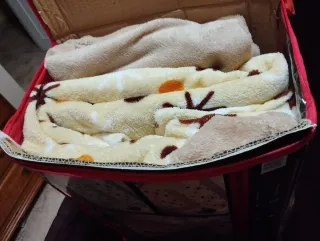 Juego de cama,3 piezas ,de cama de 135cm,coralina