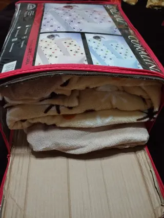 Juego de cama,3 piezas ,de cama de 135cm,coralina