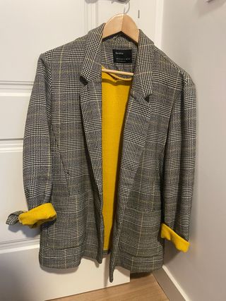 Americana oversize cuadro inglés