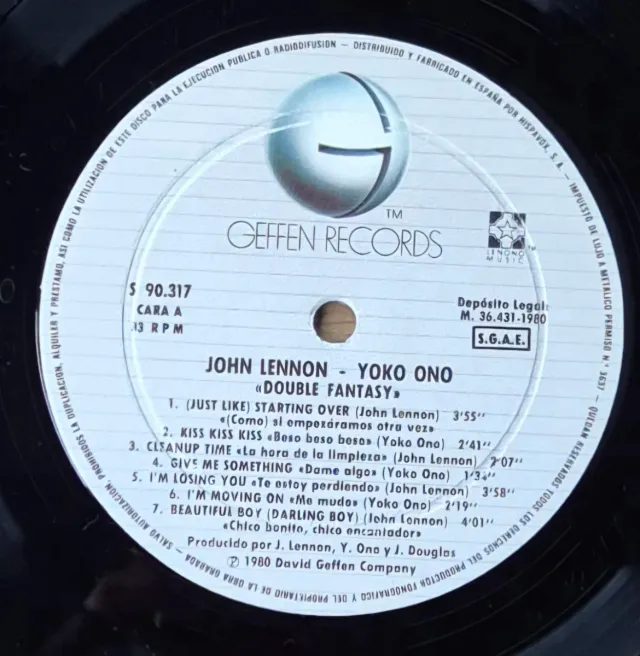 Double Fantasy John Lennon y Yoko Ono