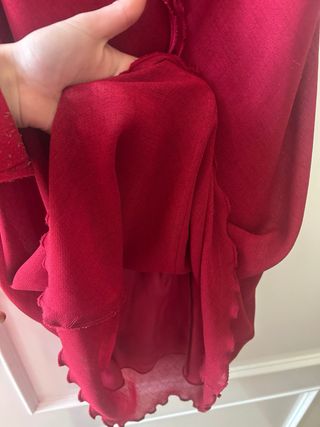 Vestido rojo con forro