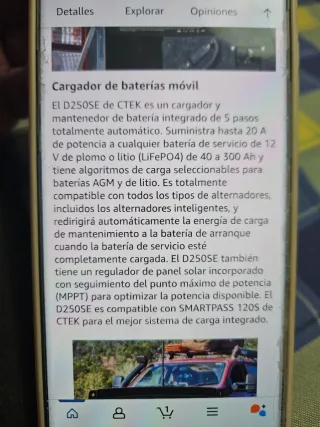 Cargador de bateria CTEK D250SE