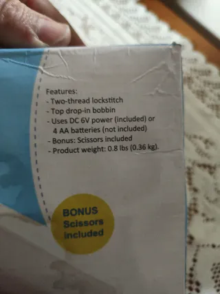 Macchina da cucire elettrica portatile