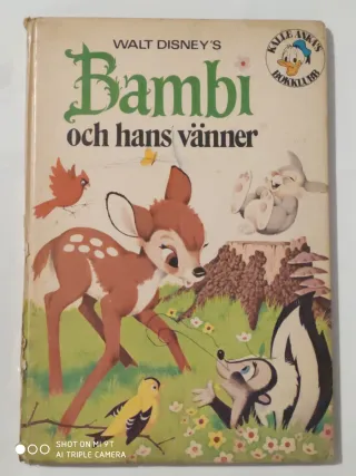 Children book -Bambi och hans vanner - Walt Disney
