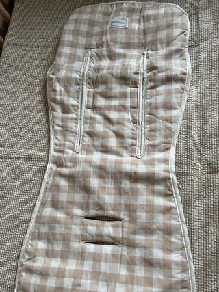 Colchoneta silla vichy rosa minicoton