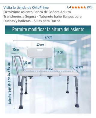 Silla para ducha antideslizante