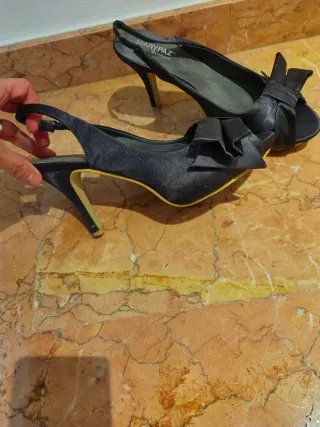 Zapatos de fiesta Marypaz grises talla 39