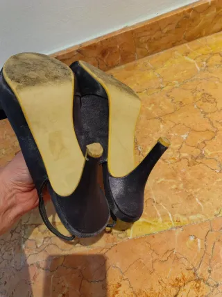 Zapatos de fiesta Marypaz grises talla 39