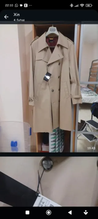 Gabardina clásica hombre de Zara