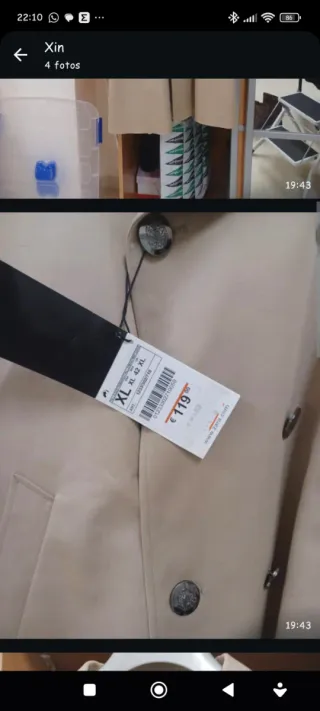 Gabardina clásica hombre de Zara