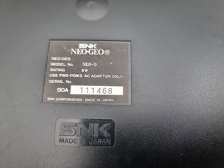 Consola neo geo aes japonesa+memory card compatibl
