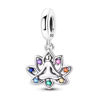 NUEVO Charm Loto Zen Plata 925 para Pandora