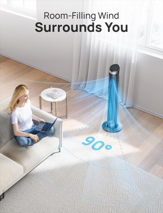 Dreo 28dB Ventilador de torre Cruiser Pro con mand