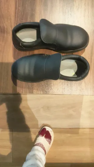 Zapato negro de seguridad punta de acero Unisex