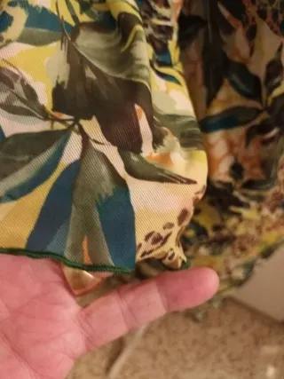 Vestido estampado manga larga