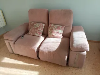 Sofá Rosa motorizado 2 plazas