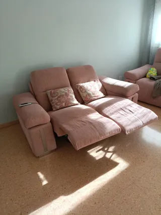 Sofá Rosa motorizado 2 plazas