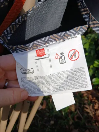 Sillas plegables camping (3 unidades)