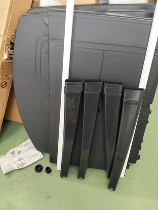 Mesa Jardín Extensible Atlantic Resina Antracita