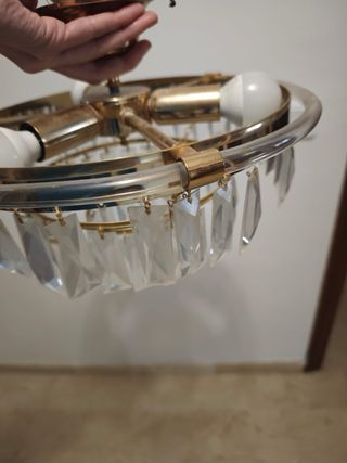 Lampara clásica cristales