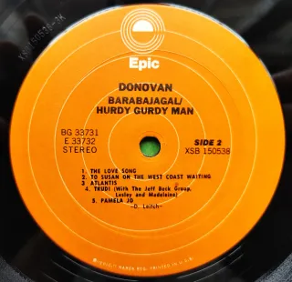 2 LP'S 1975 🇺🇸 DONOVAN - HURDY GURDY MAN...