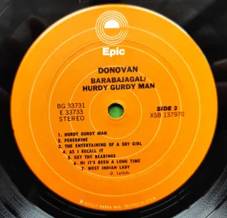 2 LP'S 1975 🇺🇸 DONOVAN - HURDY GURDY MAN...