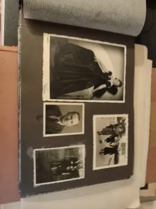 Álbum fotos antiguas tapa texturizada